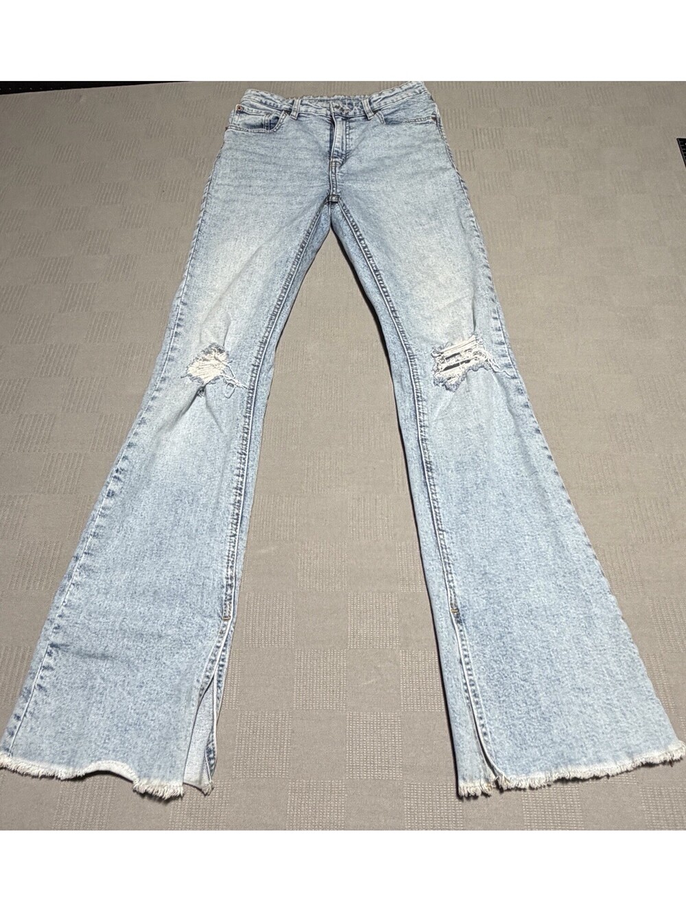 INC International INC Denim Women's High Rise Flare Light Wash Jeans Size 4